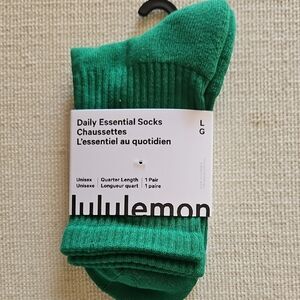 lululemon athletica Vibrant Green Casual Socks